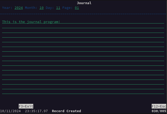 Journal Program